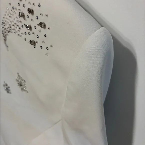 Cinq à Sept White Rumi Shooting Star Blazer size 4 - Picture 7 of 12